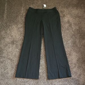 NEW White House Black Market Black Flare Pants 8